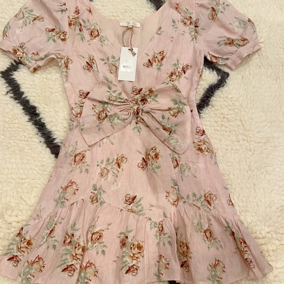 Love Shack Fancy Lena Bow Dress - Picture 2 of 12